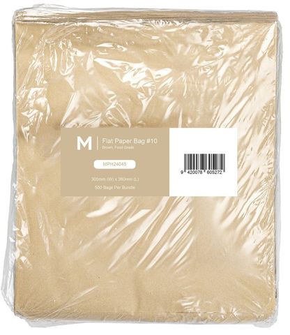 Matthews #10 Flat Brown Paper Bag 305x360mm 500pk