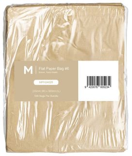 Matthews #6 Flat Brown Paper Bag 235x300mm 500pk