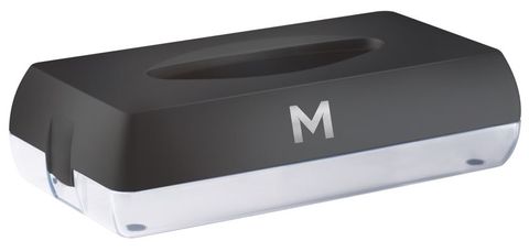 Matthews Flat Tissue Dispenser - Black 100 Sheet Box