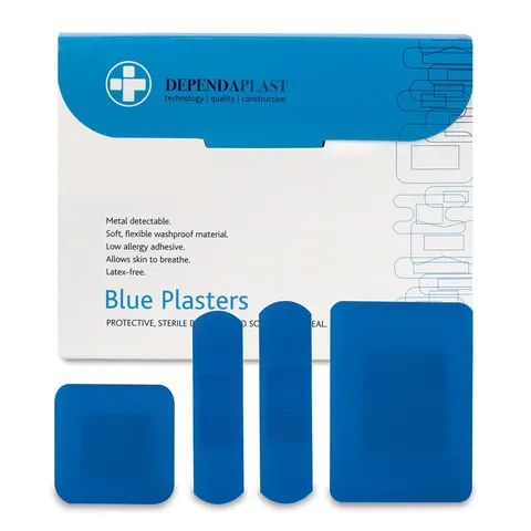 Blue Food Grade Plasters Mixed