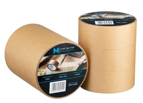 Kraft Paper Packaging Tape Tan 36mm x 50m x 125mu 3slve