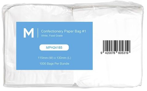 Matthews #1 Confectionery Bag 140mm x 170mm 1000 units per pk(FBW01)