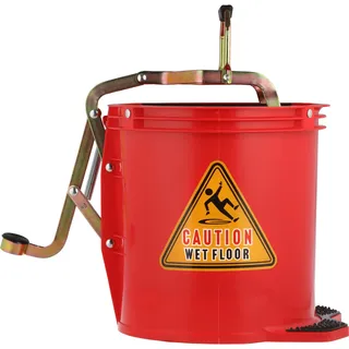 Filta Red Wide Mouth Mop Wringer Bucket 16L
