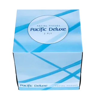 Pacific Hygiene Cube 90pk Facial Tissues 2ply Deluxe