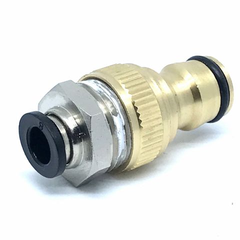 Push Fit Hose Connection Fitting 8mm - Male Brass