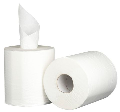 Matthews Centrefeed White 2 Ply Paper Hand Towel Ctn 6x180m Roll