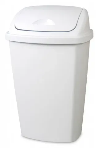 Sterilite White 49L Swing Top Square Rubbish Bin