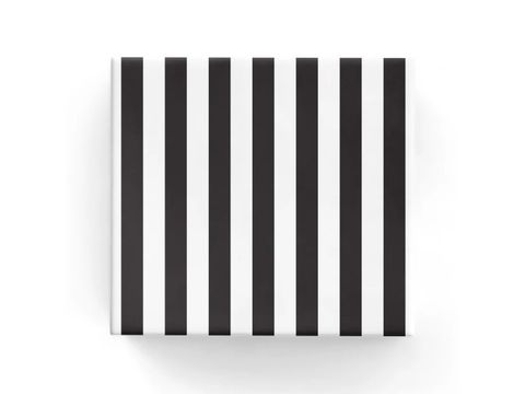 Gift Wrap Cafe Stripe Black On Matte
