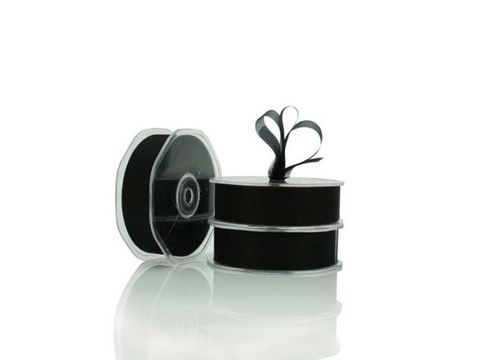 Ribbon Black Chiffon 25mm x 50m