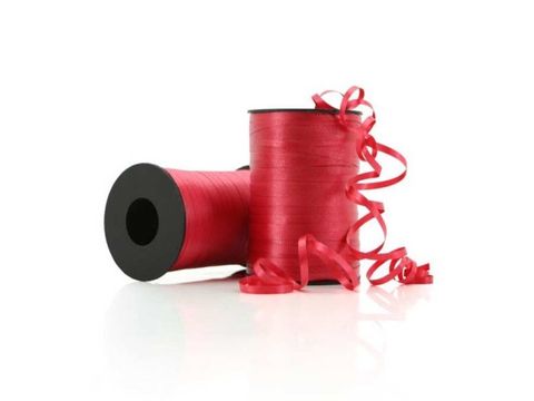 Ribbon Red Curling Crimped 5mm x 500m