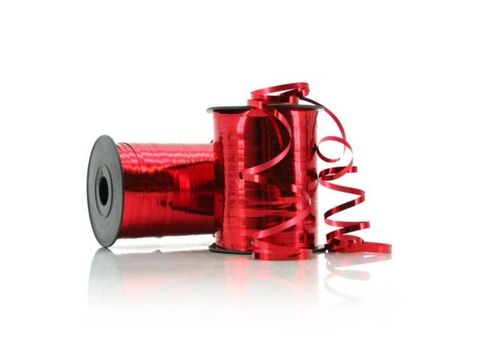 Ribbon Metallic Red Curling 5mm x 228m