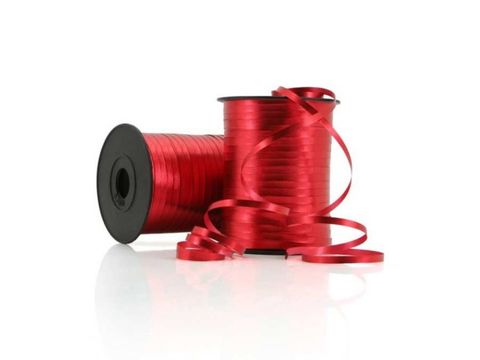 Ribbon Red Curling Rasatello 5mm x 250m