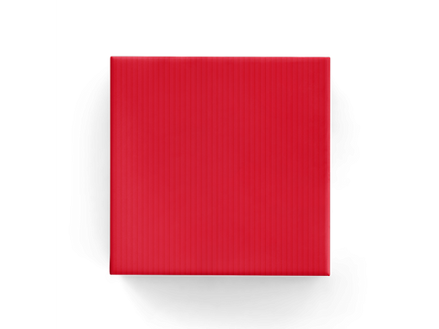 Gift Wrap Embossed Stripe Red On Gloss 60cm x 40m 80GSM