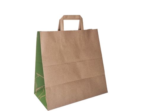 MPM Medium Takeaway Bag Paper Bag Flat Paper Hand