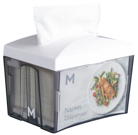 Matthews White Tabletop Napkin Dispenser