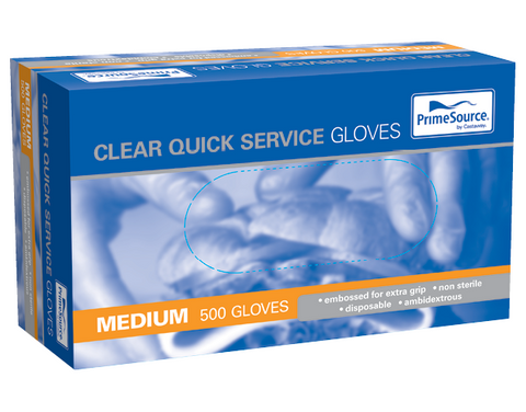 MPM Prime Source Quick Service Gloves Medium Powder Free 500 per pk
