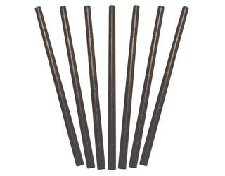 MPM Straw Cocktail Black Paper 250 units per pk