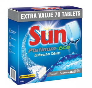 Diversey Sun Platinum Eco Dishwash Tablets 70 units per pk