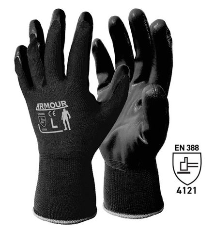 Matthews 2XL Nitrile Smooth Work Gloves 13gauge