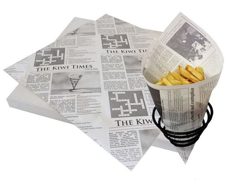 Kiwi Times Printed Greaseproof Paper 400x400mm 500sht pack