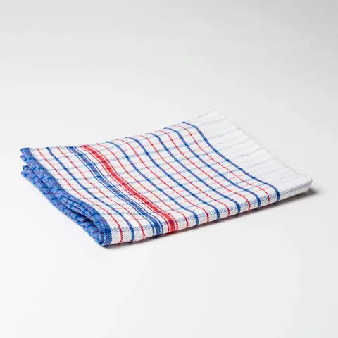 Tea Towel #10 Red / Blue Check 46x76cm 102gram