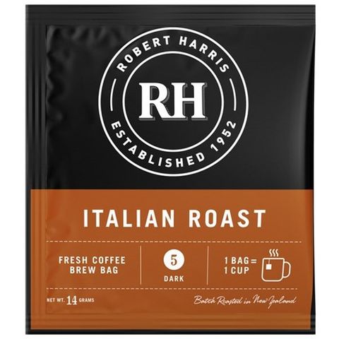 Robert Harris Italian Roast 3650 Plunger Coffee bag 14g 50 units per ctn