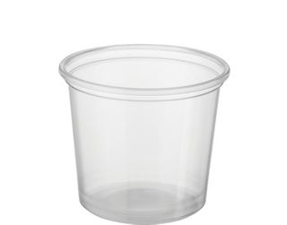 Castaway Container Round Plastic PP Dessert Clear 150ml