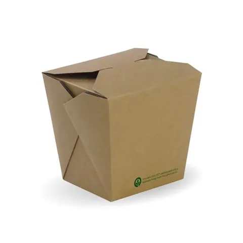 Biopak 780ml / 26oz BioBoard Noodle Box 50slve