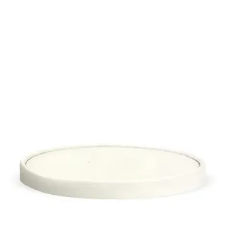 Biopak 1300ml White Biobowl Lid 50 units per slve