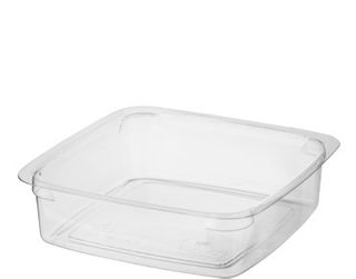 Castaway Reveal Clear Square polypropylene Containers 125ml 93X93x24mm