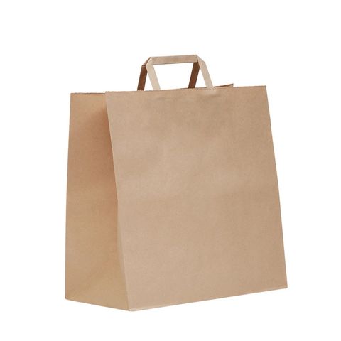 Green Choice Large Paper Takeaway Bag Flat Paper Handle