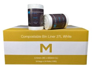 Matthews 27 Ltr Compostable Bin Liners / 50 per Roll / 510x650mm
