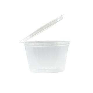 Emperor 100ml Sauce / Portion Cup with Lid Attached TCC100 50 units per slve