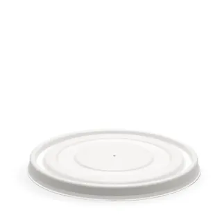 Biopak 500-1000ml White Plant Fibre Biobowl Lid 50Slve