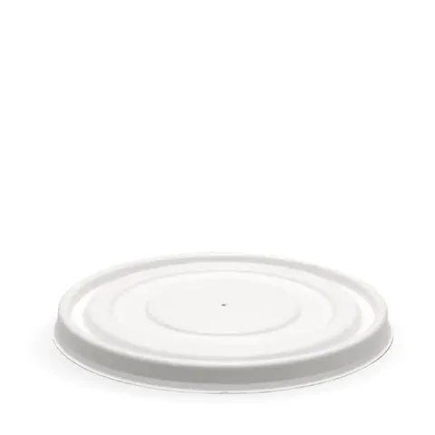 Biopak 500-1000ml White Plant Fibre Biobowl Lid 50Slve