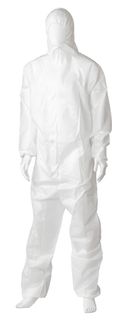 Matthews Premium Single Use SMS Coveralls Overalls Type 5/6 White Size 2XL 50