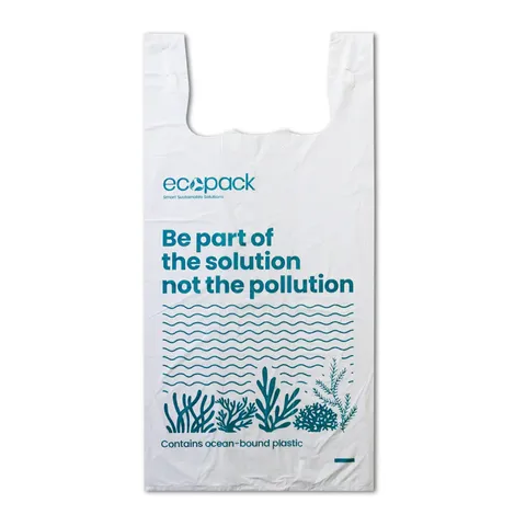 Ecopack 18L Large Recycled Bin Liners With Handles 50Slve