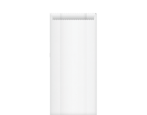 #3 White Grease Proof Satchel 102 x 240 x 51mm 1000pk