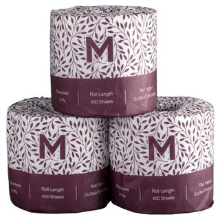 Matthews 400 sht roll Luxury Wrapped Toilet Paper 2ply 48 units per ctn