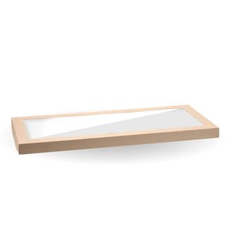 Biopak Large BioBoard Catering Tray PLA Window Lid ea