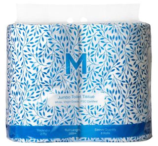 Matthews Virgin Jumbo Toilet Paper / 8 rolls per pack / 300m per roll