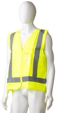 Matthews Yellow Hi Visibility Safety Vest Size Xtra Large