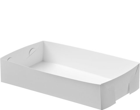Castaway Tray Large 250x180x58mm Folding Paper Food Tray 200 units per pk