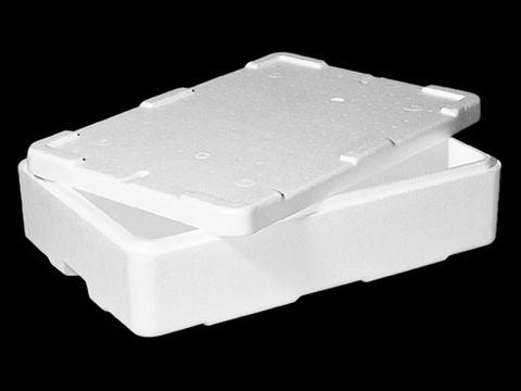 25L Polystyrene Chill Box With Lid 595x420x165mmH