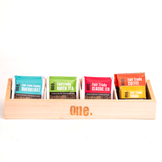 Healthpak One Fairtrade Wooden Beverage Display Tray