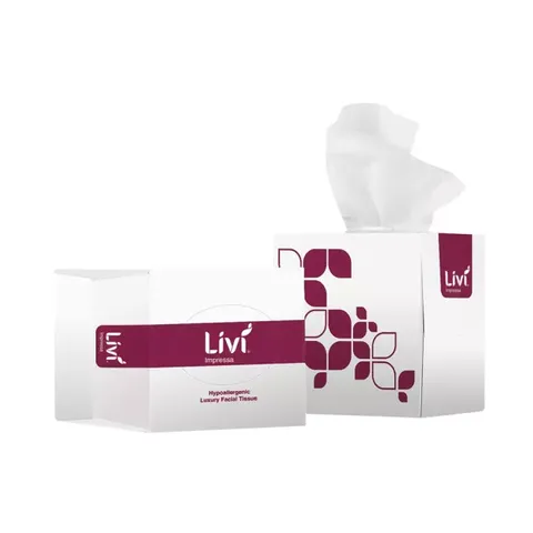 Livi Impressa 3ply Facial Tissues 65per pk