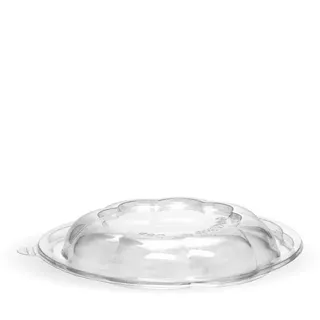 Biopak 840 -1,080ml / 24 -32oz Clear Salad BioBowl Lid 50 units per slve