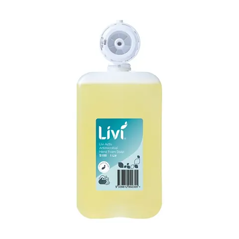 Livi Active Antimicrobial Foaming Hand Soap 1Ltr