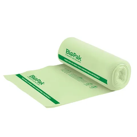Biopak 120L Bioplastic Bags( HOME COMPOSTABLE) 12 units per slve