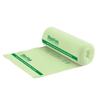 Biopak 120L Bioplastic Bags( HOME COMPOSTABLE) 12 units per slve